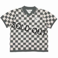 DAIRIKU/Lame Soccer Uniform Knit Pullover（Beige Check） 【30%OFF】［ラメサッカーユニフォームニット-23秋冬］