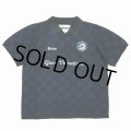DAIRIKU/Lame Soccer Uniform Knit Pullover（Navy Check）［ラメサッカーユニフォームニット-23秋冬］