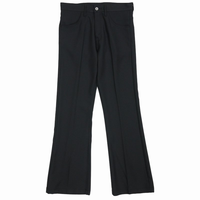 画像1: DAIRIKU/"Flare" Pressed Pants（Black）［"フレア"スタプレパンツ-23秋冬］
