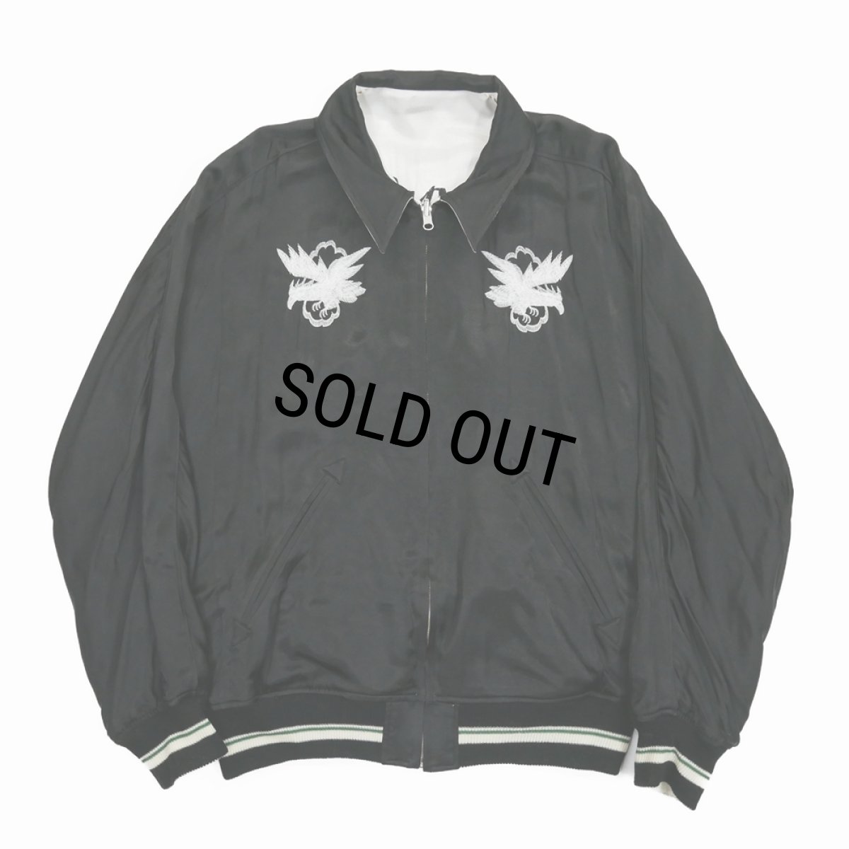 画像4: DAIRIKU/Reversible Ska Jumper（White x Black） 【30%OFF】［リバーシブルスカジャン-23秋冬］ (4)