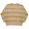 画像2: DAIRIKU/Mohair Border Cardigan（Beige & Green） 【30%OFF】［モヘアボーダーカーディガン-23秋冬］ (2)