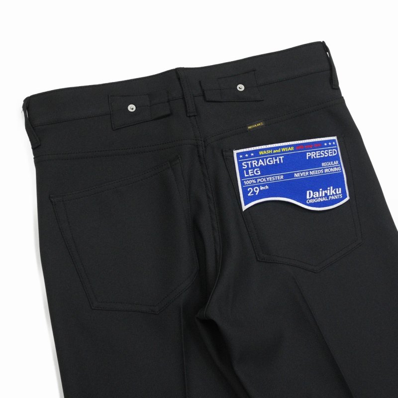 画像3: DAIRIKU/"Straight" Pressed Pants（Black）［"ストレート"スタプレパンツ-23秋冬］