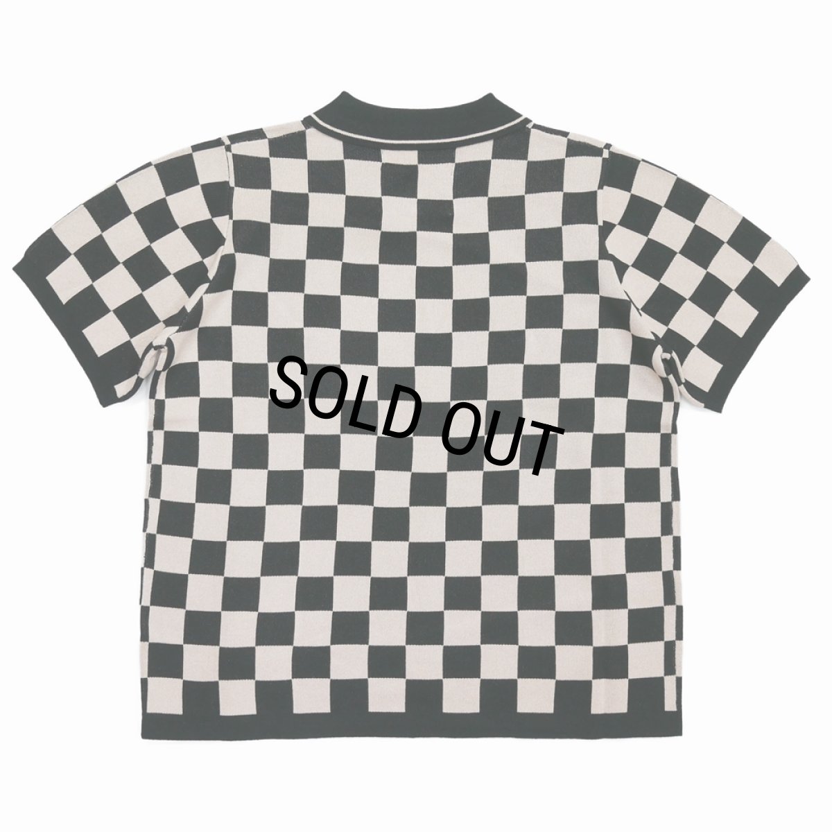 画像2: DAIRIKU/Lame Soccer Uniform Knit Pullover（Beige Check） 【30%OFF】［ラメサッカーユニフォームニット-23秋冬］ (2)