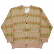 画像1: 【40%OFF】DAIRIKU/Mohair Border Cardigan（Beige & Green）［モヘアボーダーカーディガン-23秋冬］ (1)