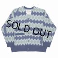 DAIRIKU/Mohair Border Cardigan（Blue & Navy） 【30%OFF】［モヘアボーダーカーディガン-23秋冬］