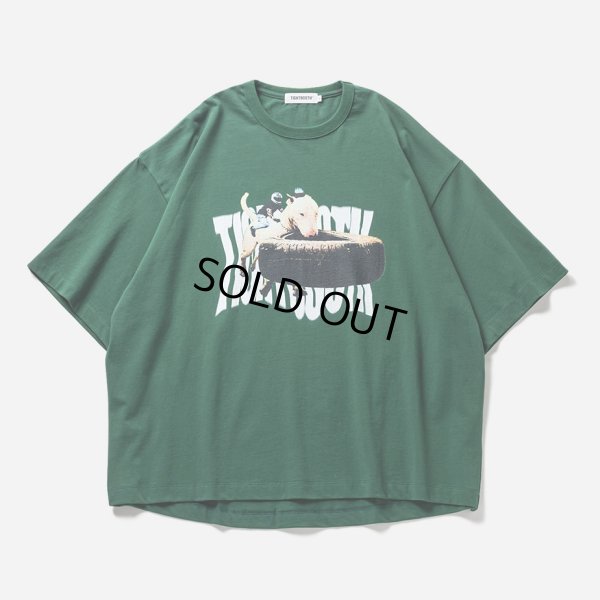 画像1: TIGHTBOOTH/BITE IT T-SHIRT（Green）［プリントT-23夏］