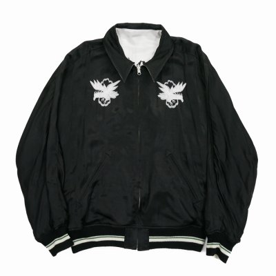 画像3: DAIRIKU/Reversible Ska Jumper（White x Black） 【30%OFF】［リバーシブルスカジャン-23秋冬］