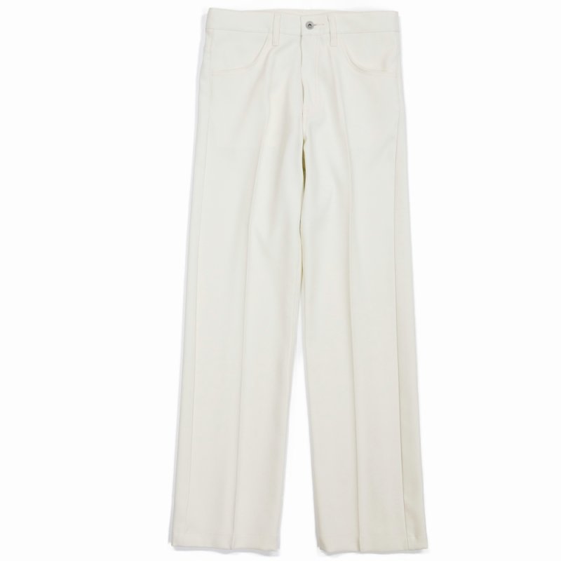 画像1: DAIRIKU/"Straight" Pressed Pants（White） 【30%OFF】［"ストレート"スタプレパンツ-23秋冬］