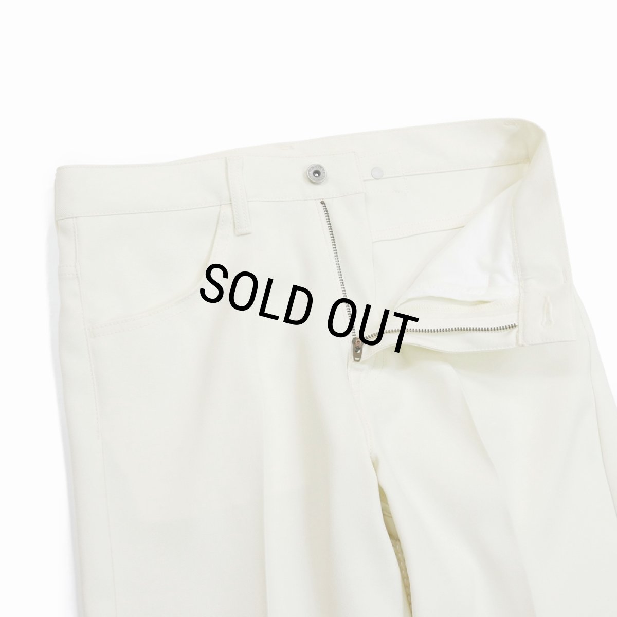 画像4: DAIRIKU/"Straight" Pressed Pants（White） 【30%OFF】［"ストレート"スタプレパンツ-23秋冬］ (4)