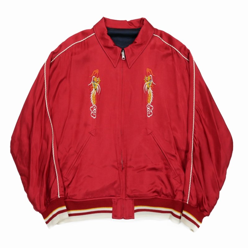 画像1: DAIRIKU/Reversible Ska Jumper（Red x Navy） 【30%OFF】［リバーシブルスカジャン-23秋冬］