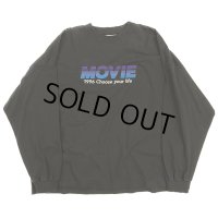 DAIRIKU/"MOVIE" Tee（Black）［刺繍長袖T-23秋冬］
