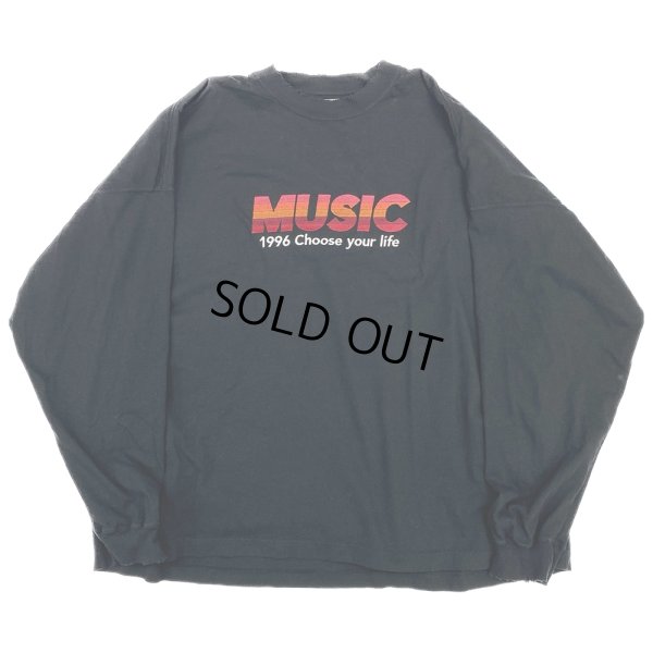 画像1: DAIRIKU/"MUSIC" Tee（Black）［刺繍長袖T-23秋冬］