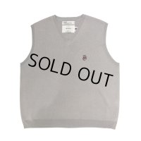 DAIRIKU/Oversized Lame Knit Vest（Space Gray）［オーバーサイズラメニットベスト-23春夏］