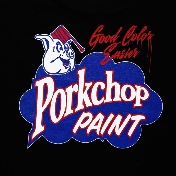 画像4: PORKCHOP/PORKCHOP PAINT TEE（BLACK）［プリントT-23春夏］