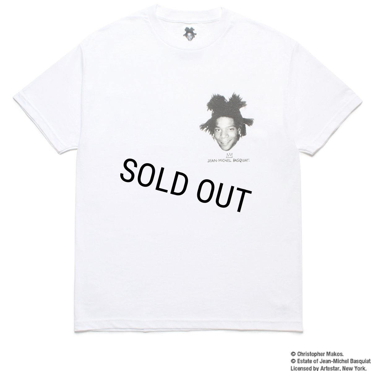 画像1: WACKO MARIA/JEAN-MICHEL BASQUIA / T-SHIRT（WHITE）［プリントT-23秋冬］ (1)