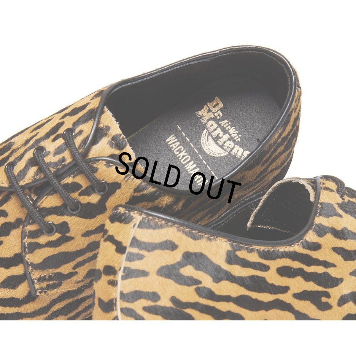 画像4: WACKO MARIA/Dr.Martens / 1461 WACKO MARIA（BEIGE）［レオパードハラコ3ホールシューズ-23秋冬］ (4)