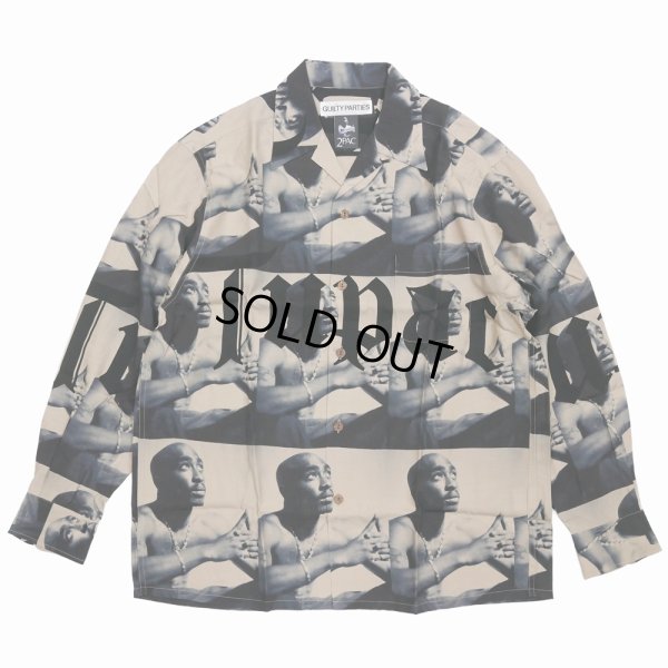 画像1: WACKO MARIA/2PAC / HAWAIIAN SHIRT（BEIGE）［ハワイアンシャツ-23秋冬］