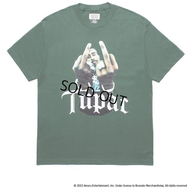 画像1: WACKO MARIA/2PAC / T-SHIRT（GREEN）［プリントT-23秋冬］