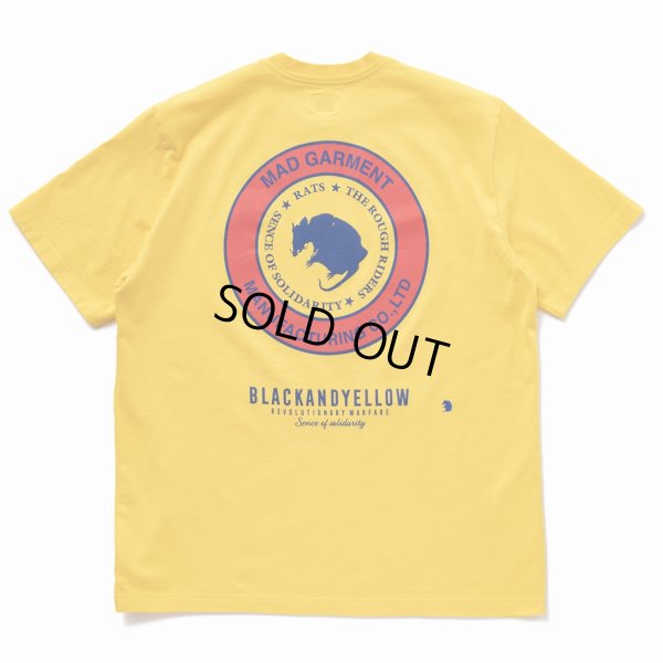画像1: RATS/TWO WHEEL TEE（YELLOW）［プリントT-23春夏］