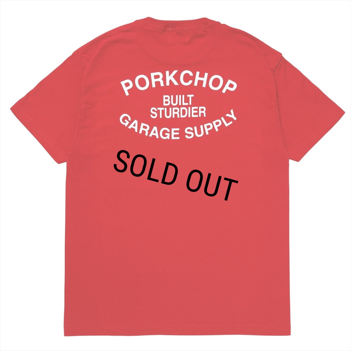 画像2: PORKCHOP/WILD PORK TEE（RED）［プリントT-23秋冬］ (2)