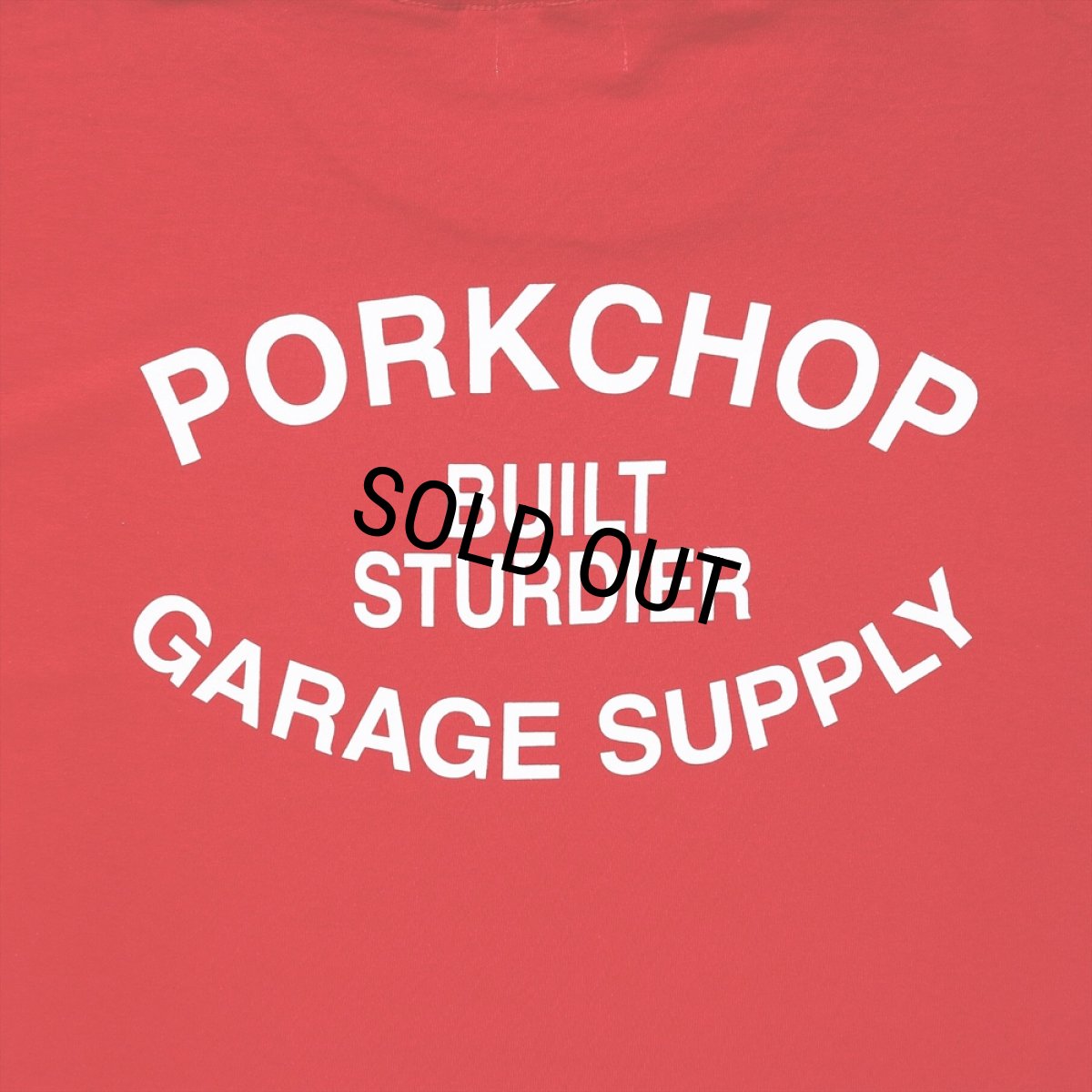 画像4: PORKCHOP/WILD PORK TEE（RED）［プリントT-23秋冬］ (4)