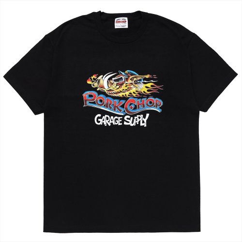 他の写真1: PORKCHOP/WILD PORK TEE（BLACK）［プリントT-23秋冬］