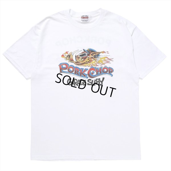 画像1: PORKCHOP/WILD PORK TEE（WHITE）［プリントT-23秋冬］