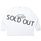 COOTIE PRODUCTIONS/Embroidery Oversized L/S Tee（PRODUCTION OF COOTIE）（Off White）［オーバーサイズ長袖T-23秋冬］