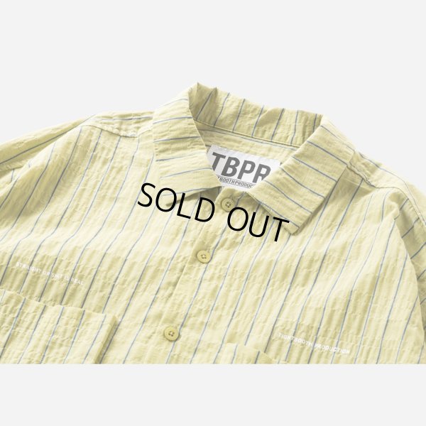 画像2: TIGHTBOOTH/STRIPE BIG SHIRT（Yellow） 【30%OFF】［ストライプビッグシャツ-23夏］