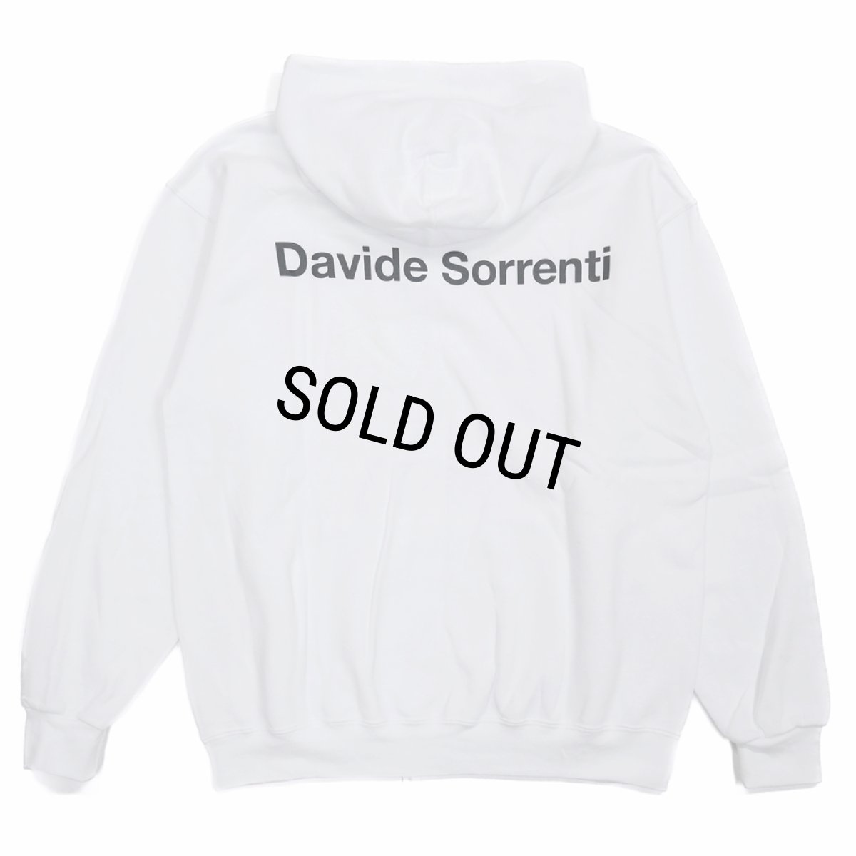 画像2: WACKO MARIA/DAVIDE SORRENTI / HOODED SWEAT SHIRT（WHITE）［プルオーバーパーカー-23秋冬］ (2)
