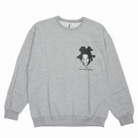 WACKO MARIA/JEAN-MICHEL BASQUIA / SWEAT SHIRT（GRAY）［クルーネックスウェット-23秋冬］