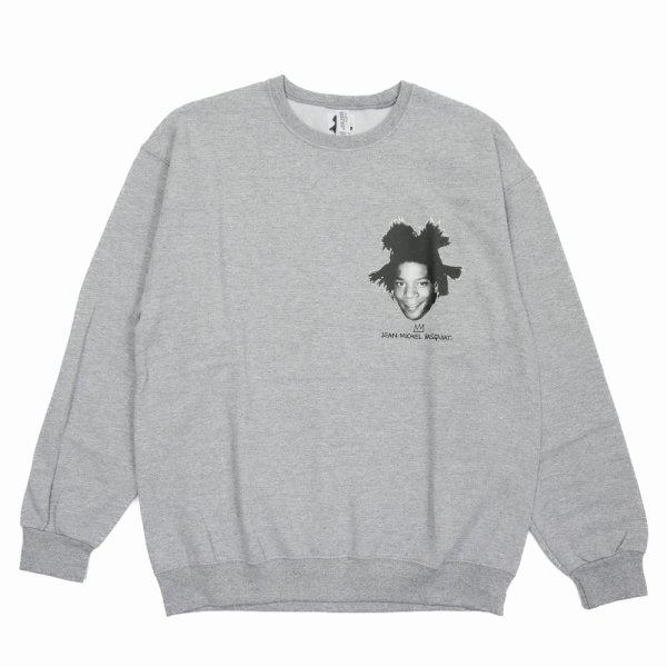 画像1: WACKO MARIA/JEAN-MICHEL BASQUIA / SWEAT SHIRT（GRAY）［クルーネックスウェット-23秋冬］