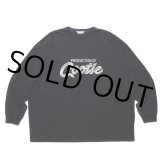COOTIE PRODUCTIONS/Embroidery Oversized L/S Tee（PRODUCTION OF COOTIE）（Black）［オーバーサイズ長袖T-23秋冬］