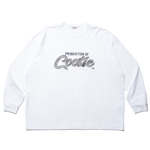 他の写真1: COOTIE PRODUCTIONS/Embroidery Oversized L/S Tee（PRODUCTION OF COOTIE）（Off White）［オーバーサイズ長袖T-23秋冬］