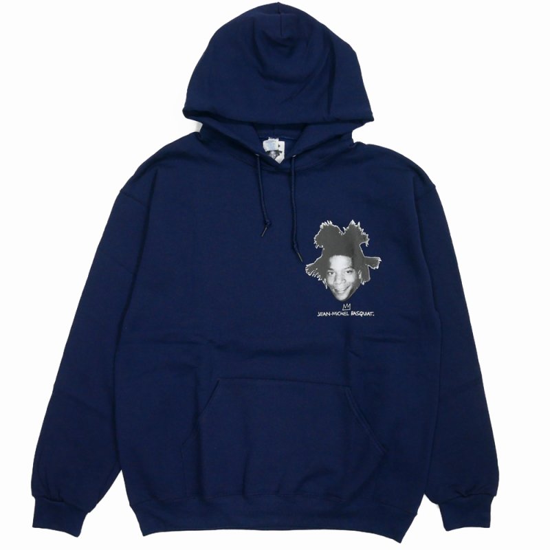 画像1: WACKO MARIA/JEAN-MICHEL BASQUIA / HOODED SWEAT SHIRT（NAVY）［プルオーバーパーカー-23秋冬］