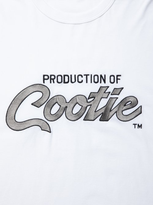 他の写真2: COOTIE PRODUCTIONS/Embroidery Oversized L/S Tee（PRODUCTION OF COOTIE）（Off White）［オーバーサイズ長袖T-23秋冬］