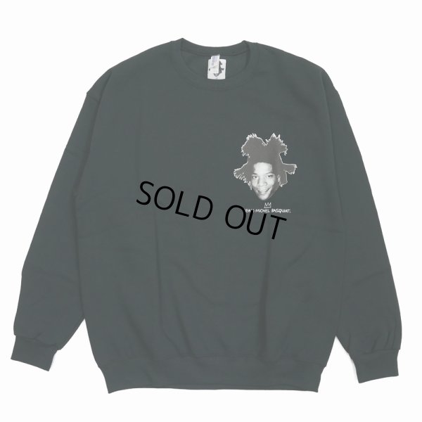 画像1: WACKO MARIA/JEAN-MICHEL BASQUIA / SWEAT SHIRT（BLACK）［クルーネックスウェット-23秋冬］
