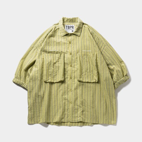 他の写真1: TIGHTBOOTH/STRIPE BIG SHIRT（Yellow） 【30%OFF】［ストライプビッグシャツ-23夏］