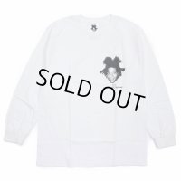WACKO MARIA/JEAN-MICHEL BASQUIA / LONG SLEEVE T-SHIRT（WHITE）［プリント長袖T-23秋冬］