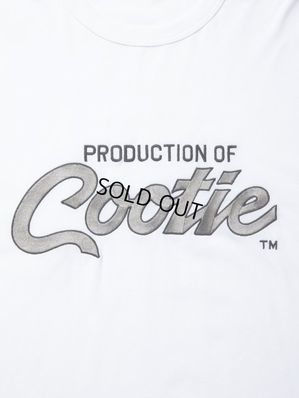 画像2: COOTIE PRODUCTIONS/Embroidery Oversized L/S Tee（PRODUCTION OF COOTIE）（Off White）［オーバーサイズ長袖T-23秋冬］