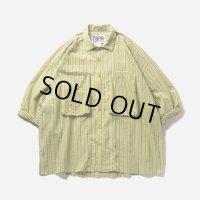 TIGHTBOOTH/STRIPE BIG SHIRT（Yellow） 【30%OFF】［ストライプビッグシャツ-23夏］