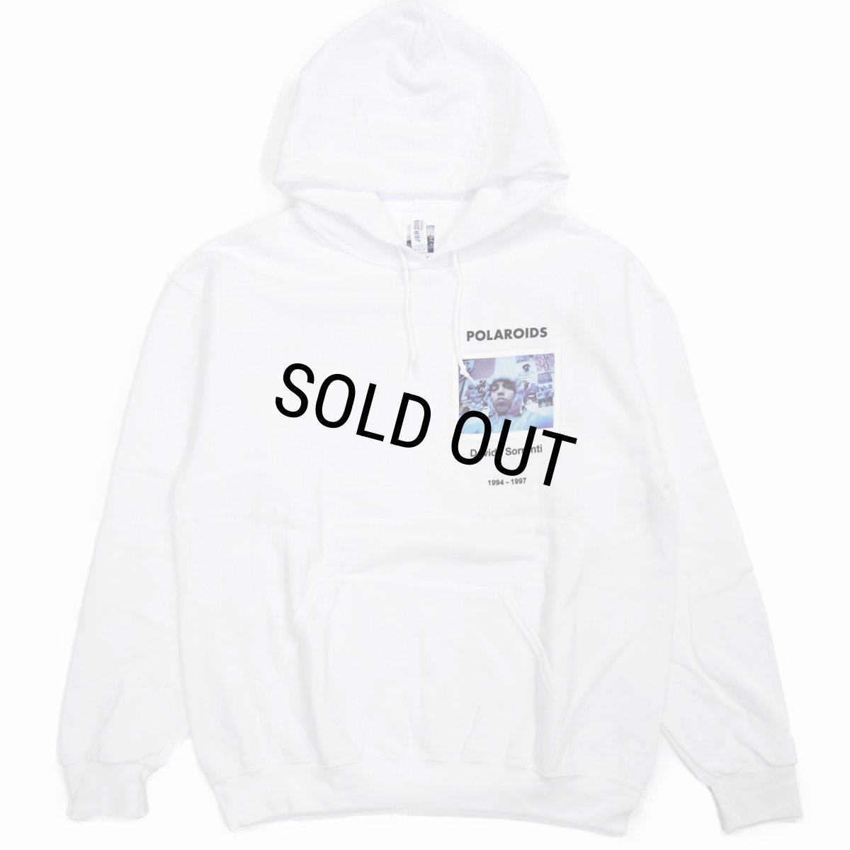 画像1: WACKO MARIA/DAVIDE SORRENTI / HOODED SWEAT SHIRT（WHITE）［プルオーバーパーカー-23秋冬］ (1)