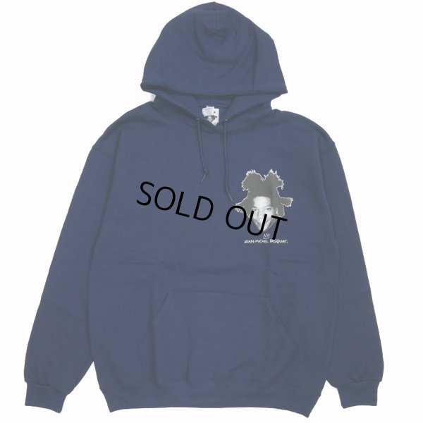 画像1: WACKO MARIA/JEAN-MICHEL BASQUIA / HOODED SWEAT SHIRT（NAVY）［プルオーバーパーカー-23秋冬］