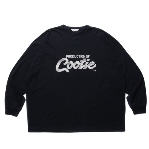 他の写真1: COOTIE PRODUCTIONS/Embroidery Oversized L/S Tee（PRODUCTION OF COOTIE）（Black）［オーバーサイズ長袖T-23秋冬］