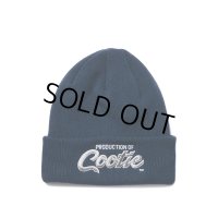 COOTIE PRODUCTIONS/Embroidery Dry Tech Big Cuffed Beanie（PRODUCTION OF COOTIE）（Navy）［カフドビーニー-23秋冬］