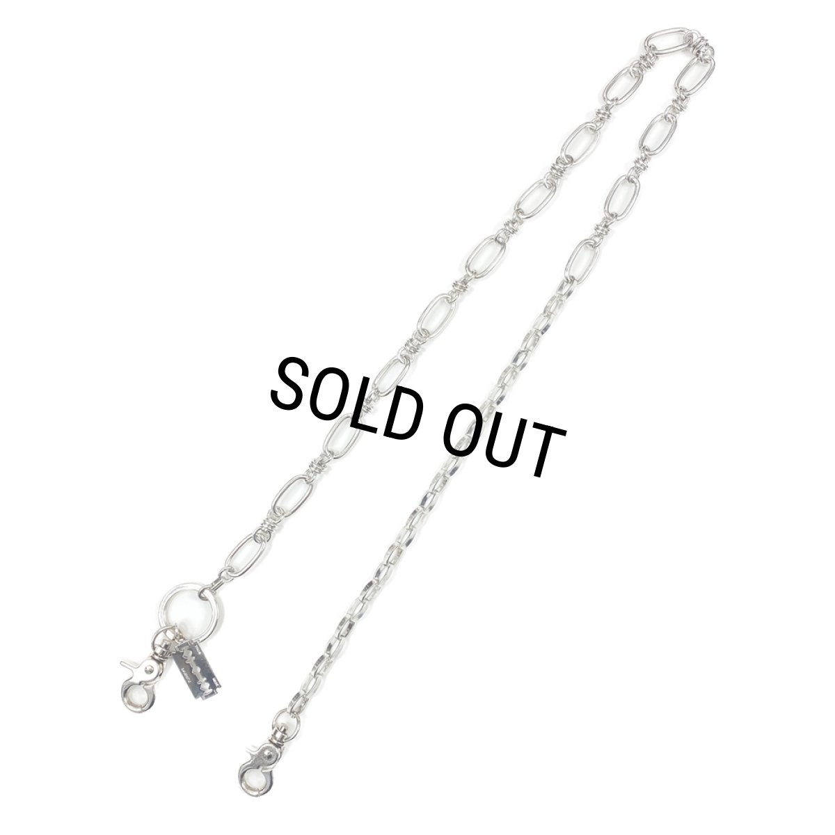 画像1: DAIRIKU/"Razor" Wallet Chain（Silver）［ウォレットチェーン-23秋冬］ (1)