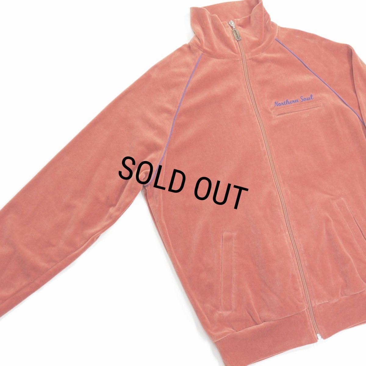 画像3: 【40%OFF】DAIRIKU/Velour Track Jacket（Orange）［ベロアトラックJKT-23秋冬］ (3)