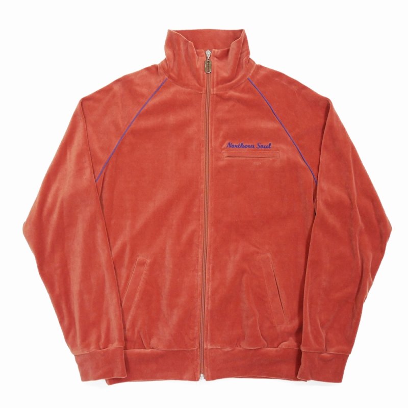 画像1: 【40%OFF】DAIRIKU/Velour Track Jacket（Orange）［ベロアトラックJKT-23秋冬］