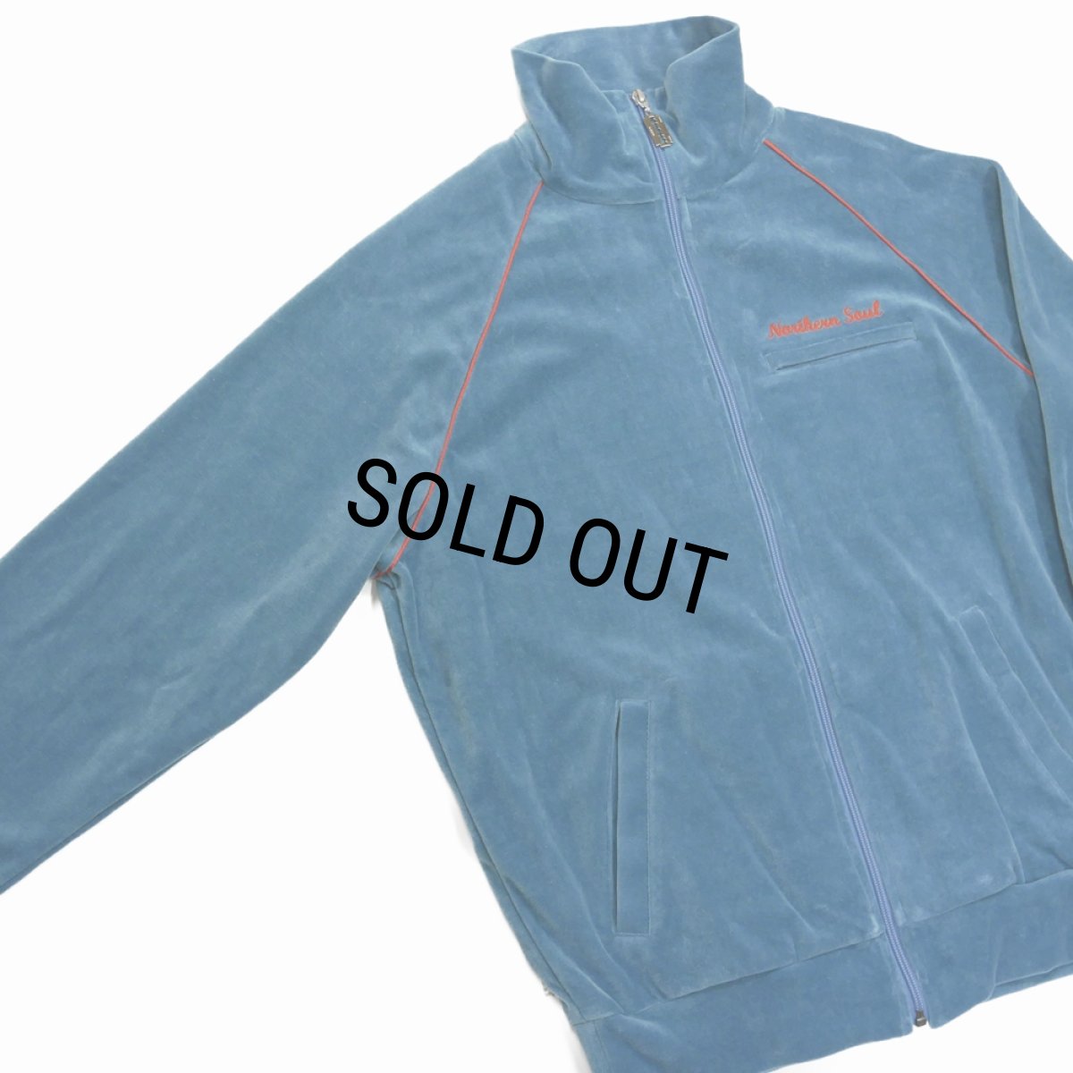 画像3: DAIRIKU/Velour Track Jacket（Aqua）［ベロアトラックJKT-23秋冬］ (3)