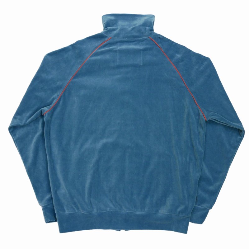 画像2: DAIRIKU/Velour Track Jacket（Aqua）［ベロアトラックJKT-23秋冬］